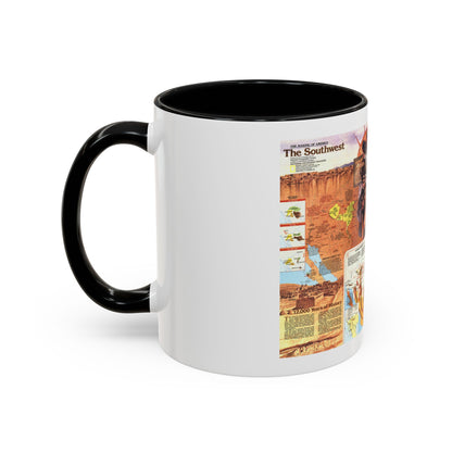 USA - Southwest 2 (1982) (Map) Accent Coffee Mug