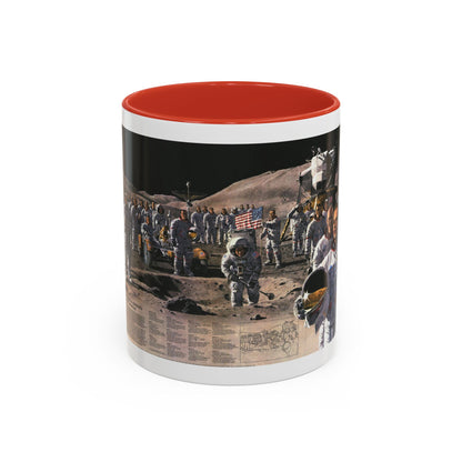 Space - Teammates in Mankind's Greatest Adventure (1973) (Map) Accent Coffee Mug