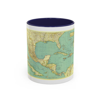 Central America and the West Indies (1934) (Map) Accent Coffee Mug