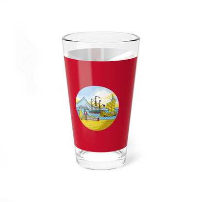 Flag of Hong Kong 1955-1959 unofficial Red Ensign (China) Pint Glass 16oz