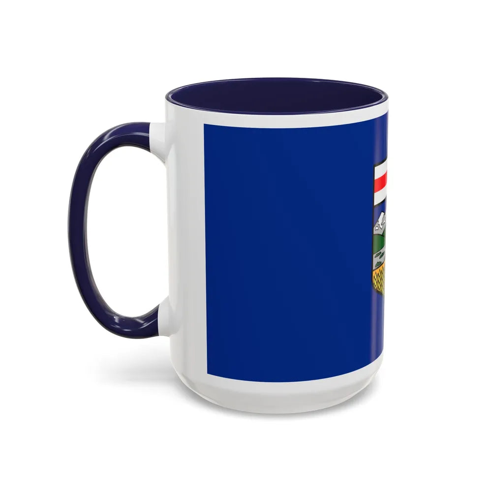 Flag of Alberta Canada - Accent Coffee Mug-Go Mug Yourself