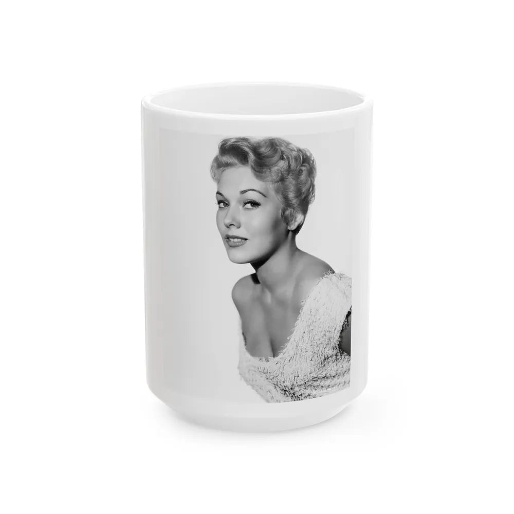 Kim Novak #288 (Vintage Female Icon) White Coffee Mug-15oz-Go Mug Yourself