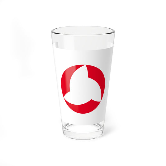Flag of Nishigo Fukushima (Japan) Pint Glass 16oz