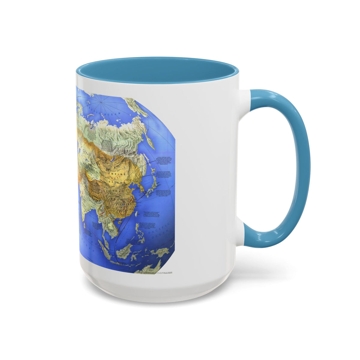 Mongol Khans and Their Legacy (1996) (Map) Accent Coffee Mug