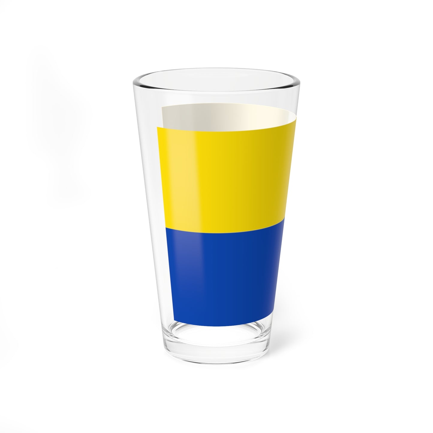 Flag yellow blue (Germany) Pint Glass 16oz