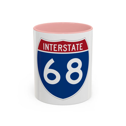 Interstate 68 (U.S. Highways) Accent Coffee Mug