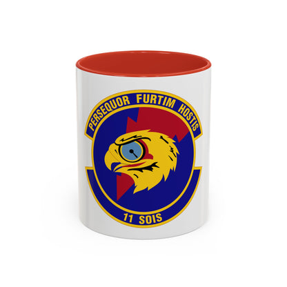 11 Special Operations Intelligence Squadron AFSOC (U.S. Air Force) Accent Coffee Mug