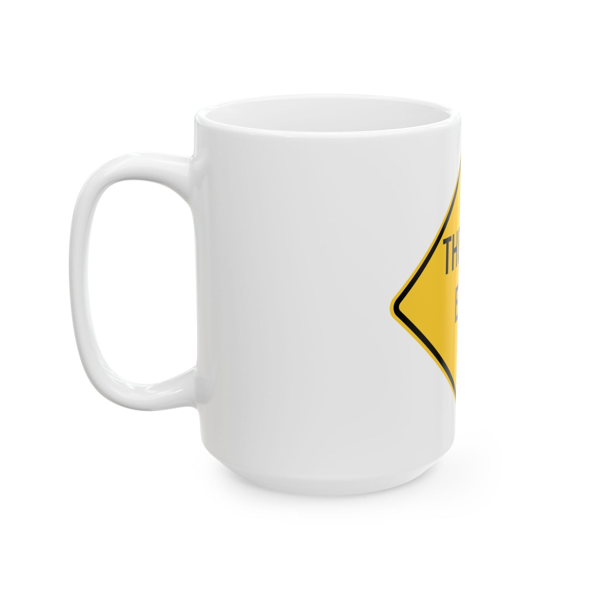 WISDOT W56-51 (Wisconsin) (Road Sign) White Coffee Mug-Go Mug Yourself
