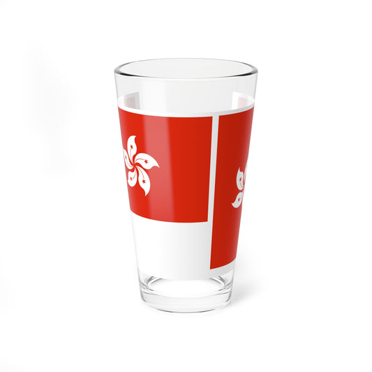 HKSAR flag hv (China) Pint Glass 16oz
