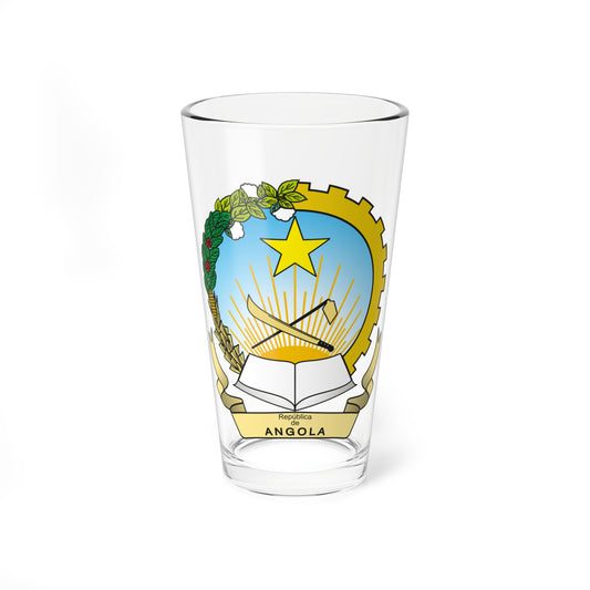 Emblem of Angola (Angola) (Coat of Arms) Pint Glass 16oz