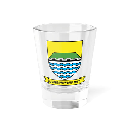 Lambang Kota Bandung (Indonesia) (Coat of Arms) Shot Glass 1.5oz