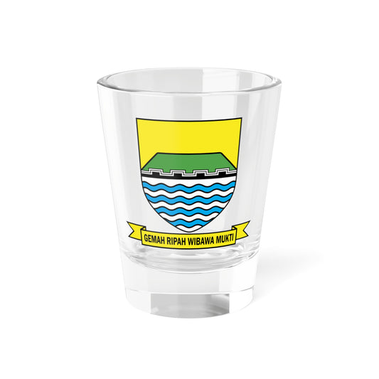 Lambang Kota Bandung (Indonesia) (Coat of Arms) Shot Glass 1.5oz