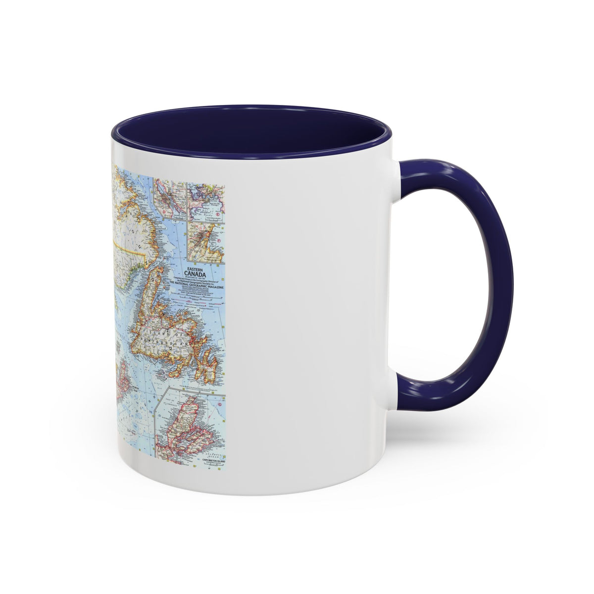Canada - Eastern (1967) (Map) Accent Coffee Mug