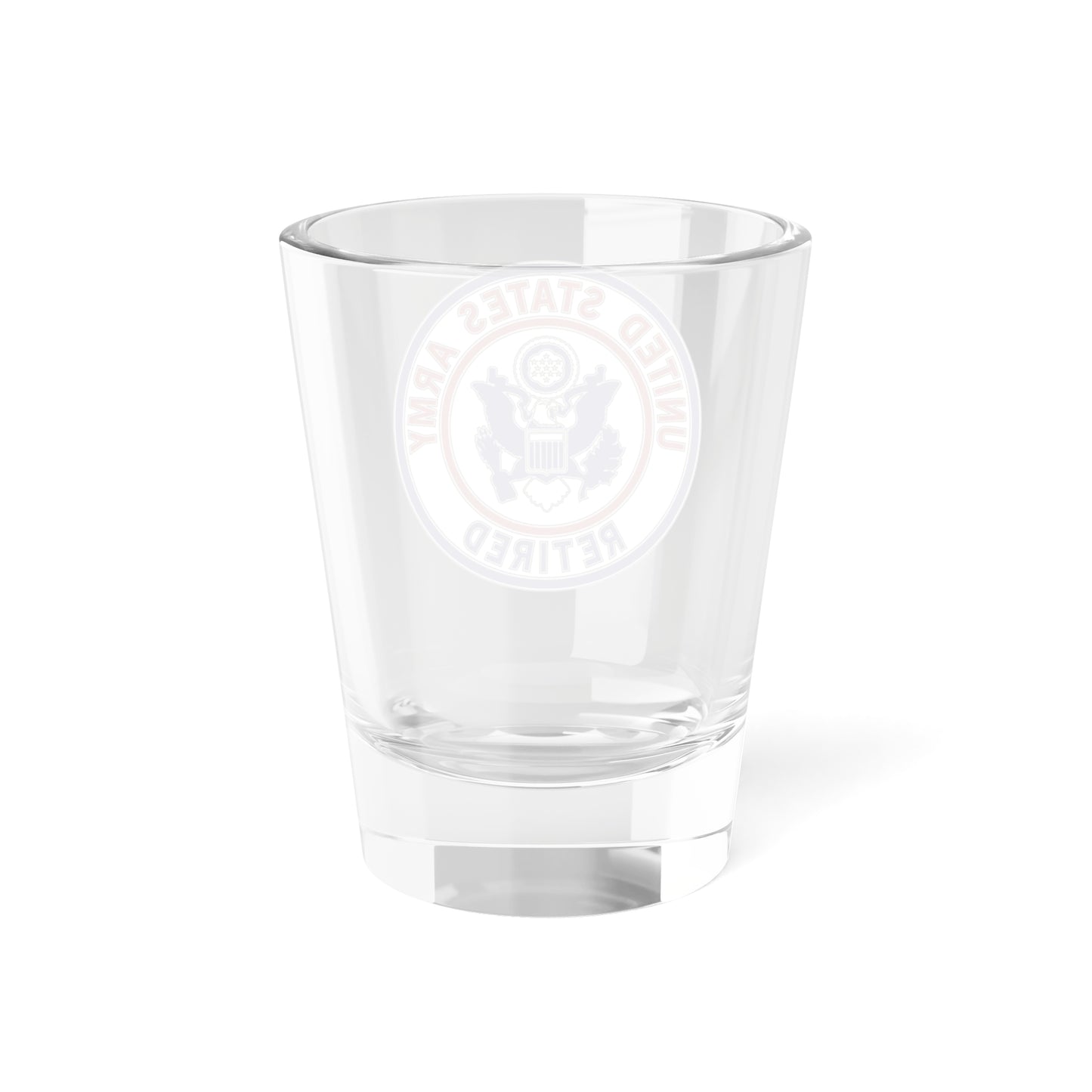 Retired Service Identification Badge 2 (U.S. Army) Shot Glass 1.5oz