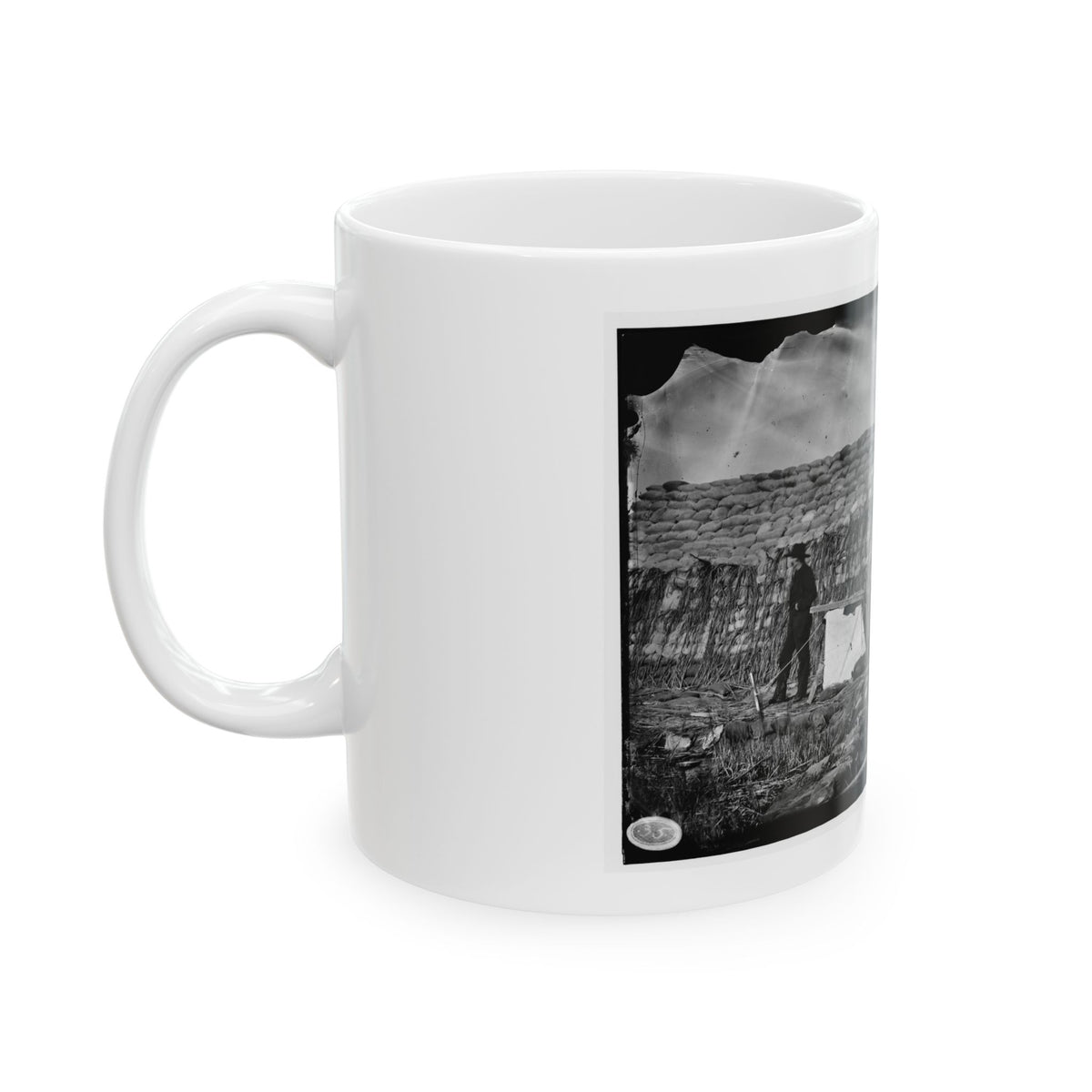 Morris Island, South Carolina. The  Marsh Battery  Or  Swamp Angel  After The Explosion, August 22, 1863 (U.S. Civil War) White Coffee Mug