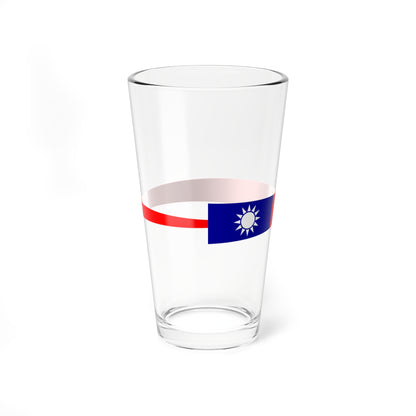 ROCN Commission Pennant (China) Pint Glass 16oz