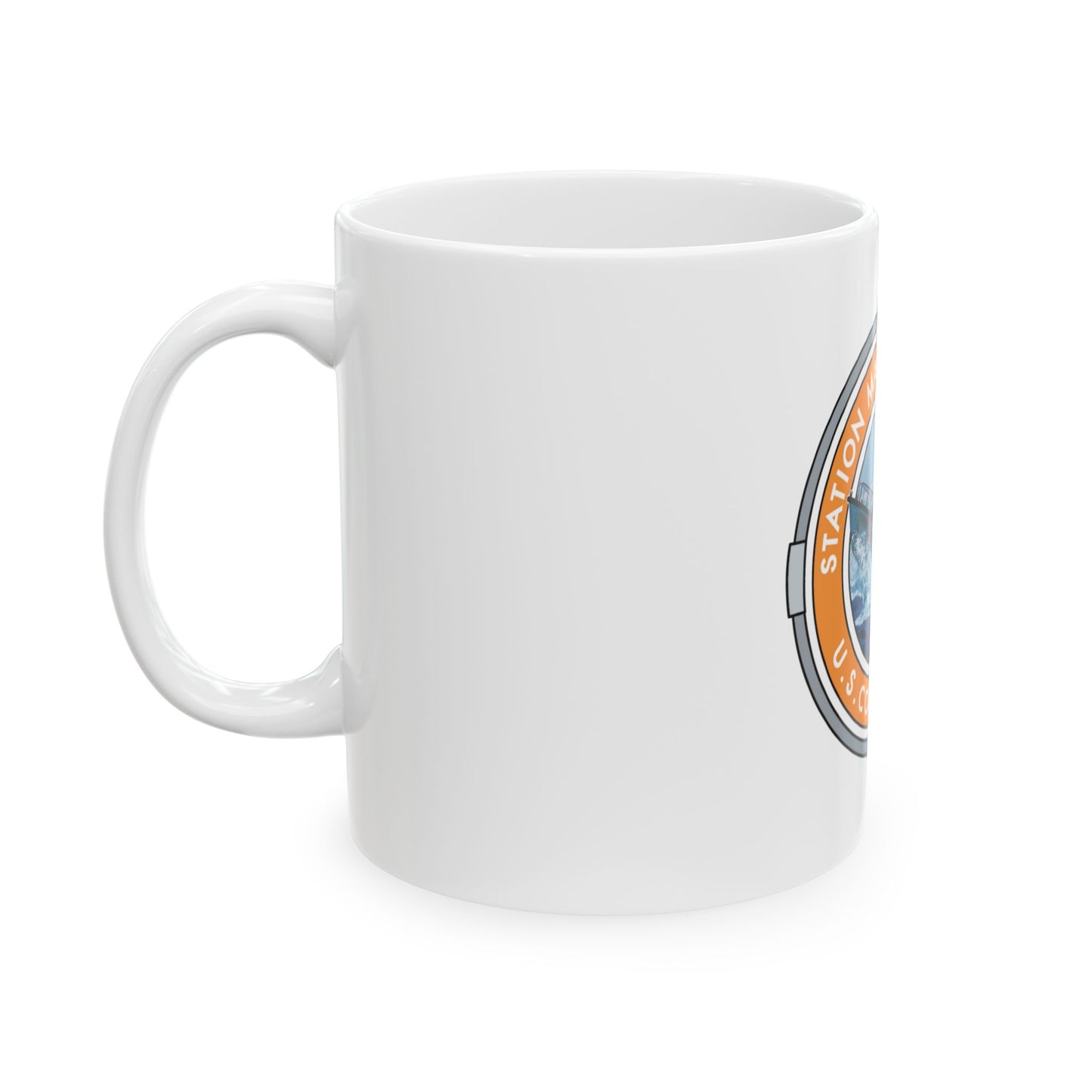 USCG Station Manasquan Inlet (U.S. Coast Guard) White Coffee Mug
