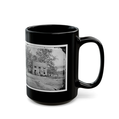 Fair Oaks, Va. Frame House Used As A Hospital By Gen Joseph Hooker's Division (U.S. Civil War) Black Coffee Mug
