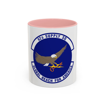 62d Supply Squadron (U.S. Air Force) Accent Coffee Mug