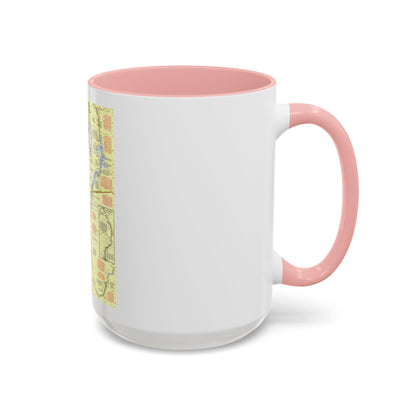 Egypt - Nile Valley, Land of the Pharaohs (1965) (Map) Accent Coffee Mug
