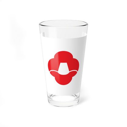 Flag of Fukushima Nagasaki 1966-2006 (Japan) Pint Glass 16oz