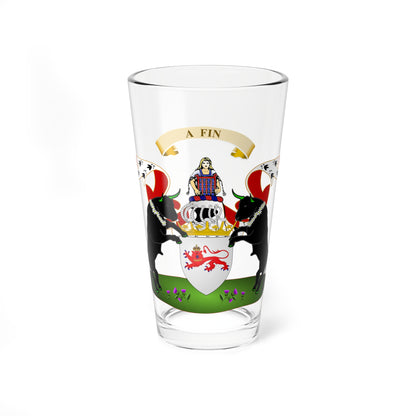 Earl of Airlie coat of arms (Scotland) (Coat of Arms) Pint Glass 16oz