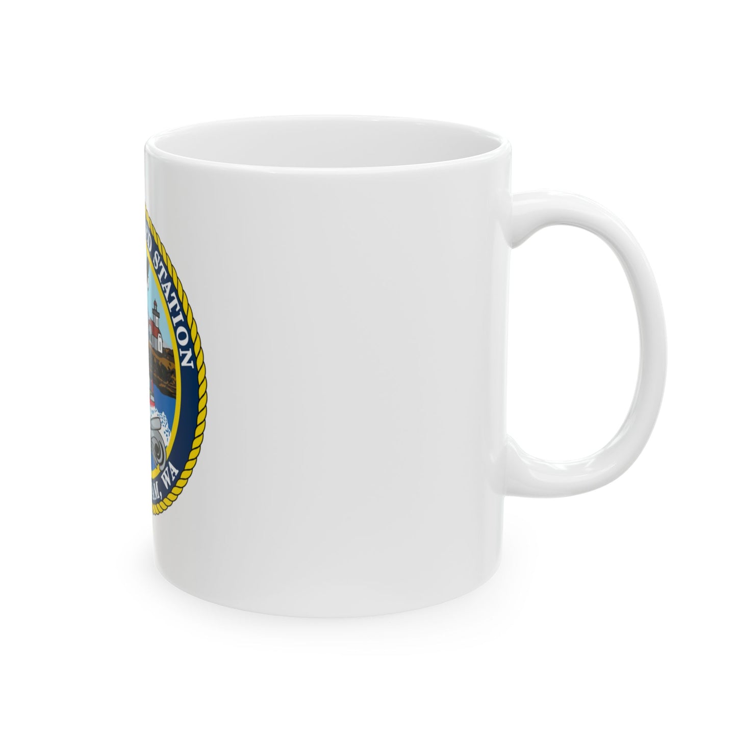 USCG Station Bellingham WA (U.S. Coast Guard) White Coffee Mug