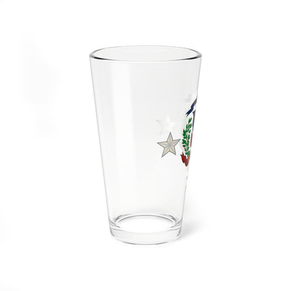 Dominican Republics Military Lieutenant General and Admiral Insignia (Military Rank) Pint Glass 16oz