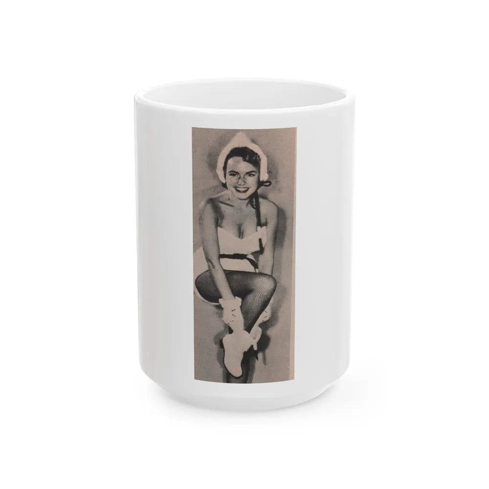 Terry Moore #595 - 2x4.5 Magazine Page Photo Clipping (Vintage Female Icon) White Coffee Mug-15oz-Go Mug Yourself