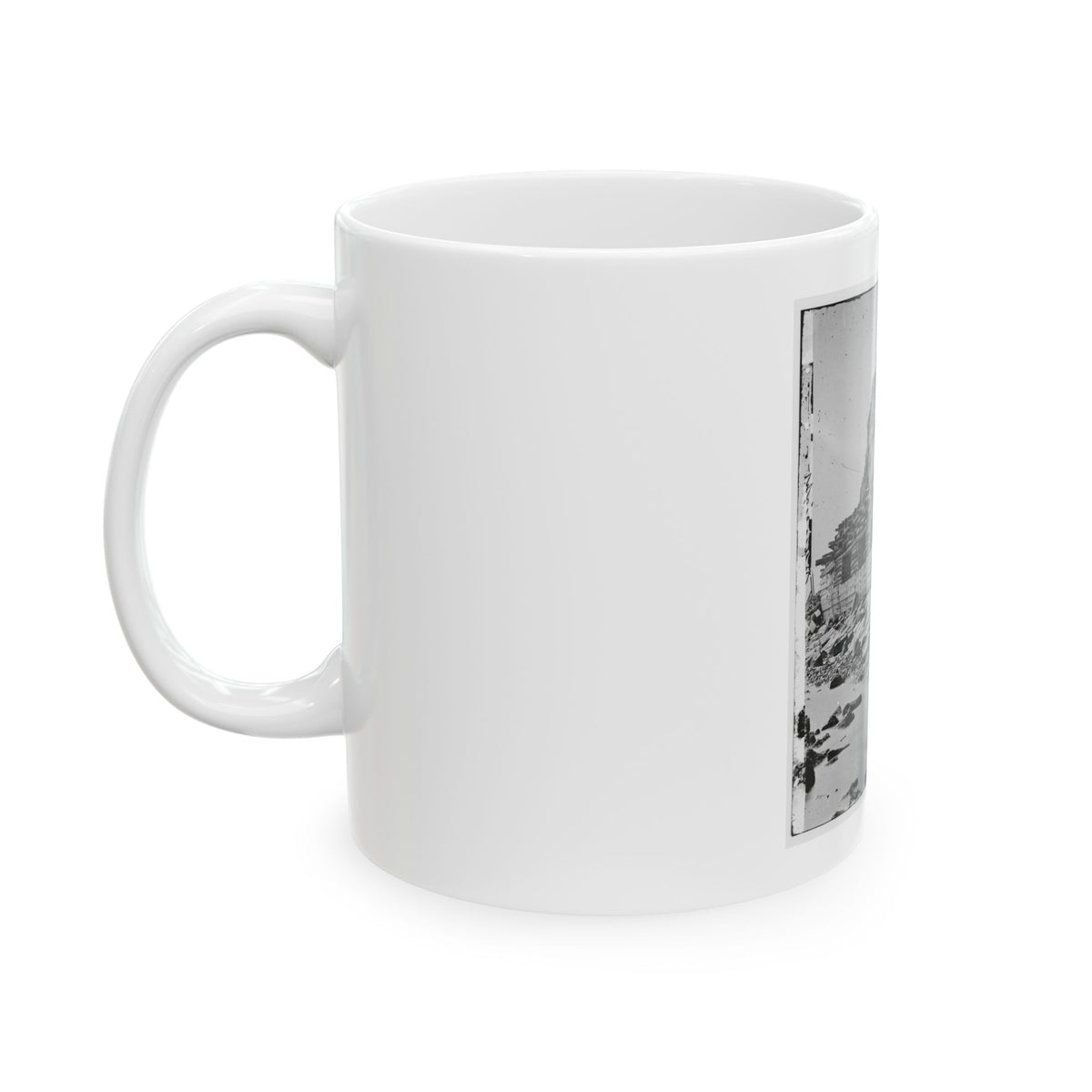 Charleston, S.C. Palmetto Reinforcements On The Channel Side Of Fort Sumter (U.S. Civil War) White Coffee Mug