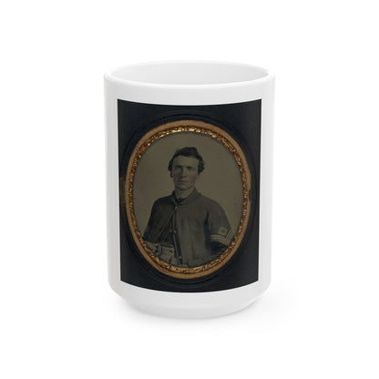 Unidentified Soldier In Union First Sergeant's Uniform (U.S. Civil War) White Coffee Mug
