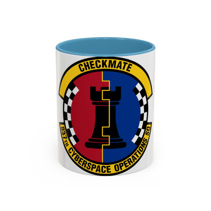 837 Cyberspace Operations Squadron ACC (U.S. Air Force) Accent Coffee Mug