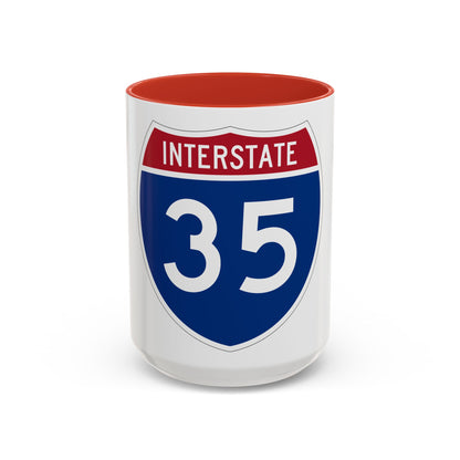 Interstate 35 (U.S. Highways) Accent Coffee Mug