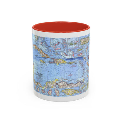 West Indies (1962) (Map) Accent Coffee Mug
