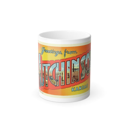 Greetings from Hutchinson Kansas (Greeting Postcards) Color Changing Mug 11oz