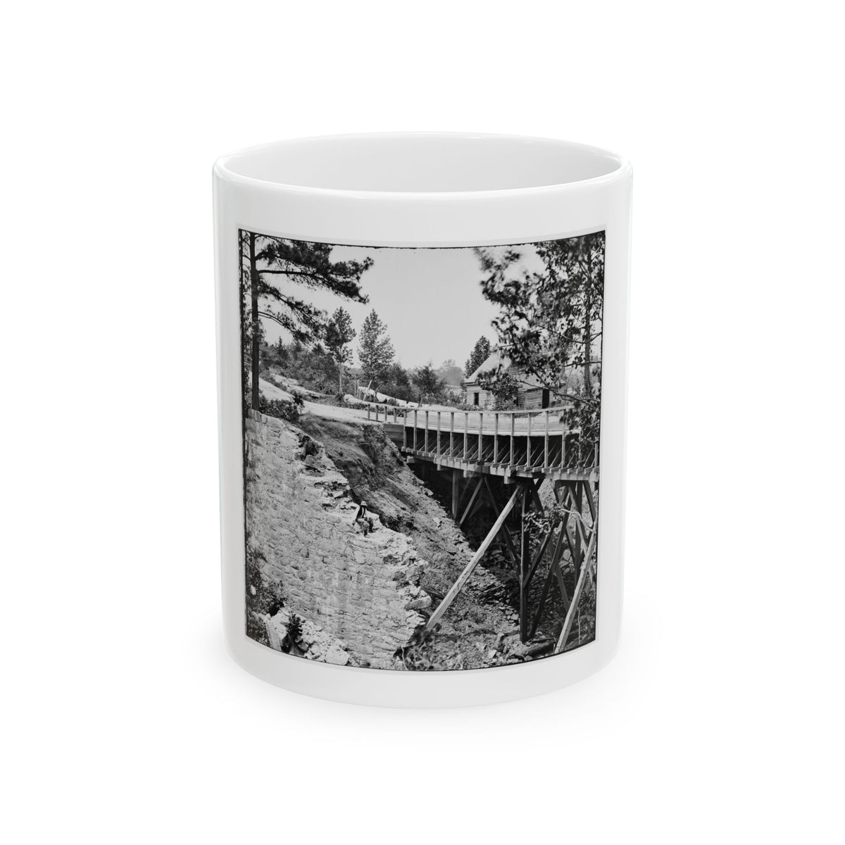 Petersburg, Va., Vicinity. Canal Aqueduct (U.S. Civil War) White Coffee Mug