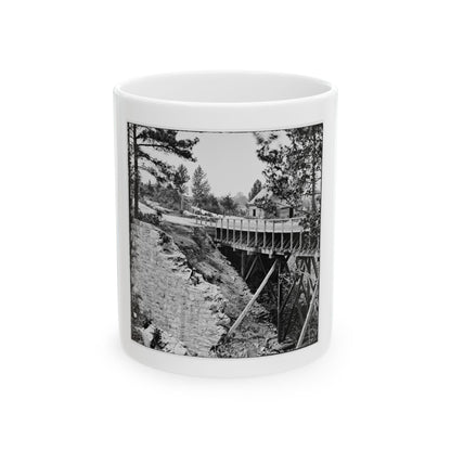 Petersburg, Va., Vicinity. Canal Aqueduct (U.S. Civil War) White Coffee Mug