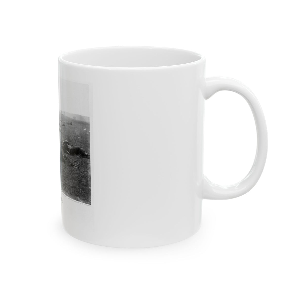 Incidents Of The War. A Harvest Of Death, Gettysburg, July, 1863 (U.S. Civil War) White Coffee Mug