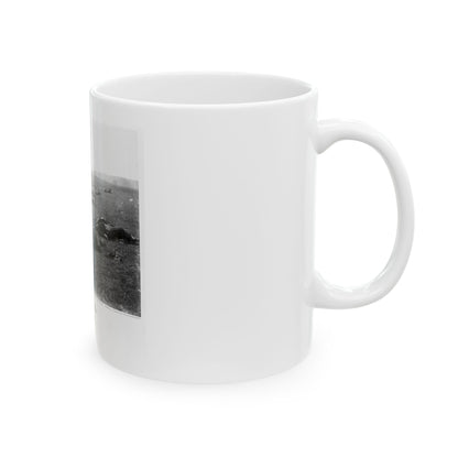 Incidents Of The War. A Harvest Of Death, Gettysburg, July, 1863 (U.S. Civil War) White Coffee Mug