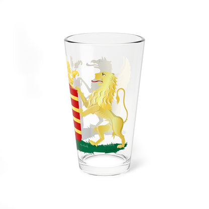 Lessines wapen (Belgium) (Coat of Arms) Pint Glass 16oz