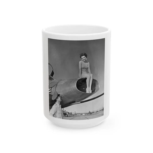 Debra Paget #556 (Vintage Female Icon) White Coffee Mug-15oz-Go Mug Yourself