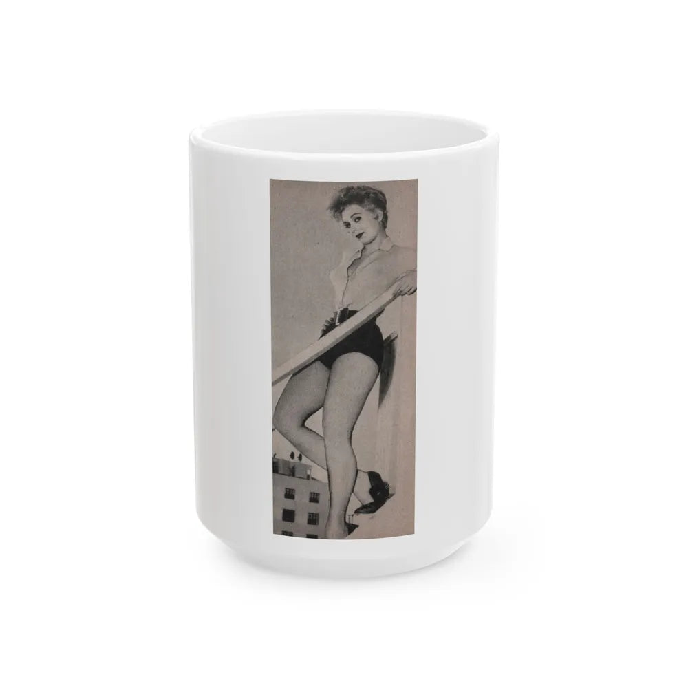 Kim Novak #179 - Scanned Mag. 66 Photos (Vintage Female Icon) White Coffee Mug-15oz-Go Mug Yourself