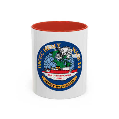 USCGC Healy WAGB 20 Seattle Wash (U.S. Coast Guard) Accent Coffee Mug