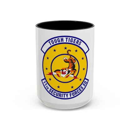 11 Security Forces Squadron USAF (U.S. Air Force) Accent Coffee Mug