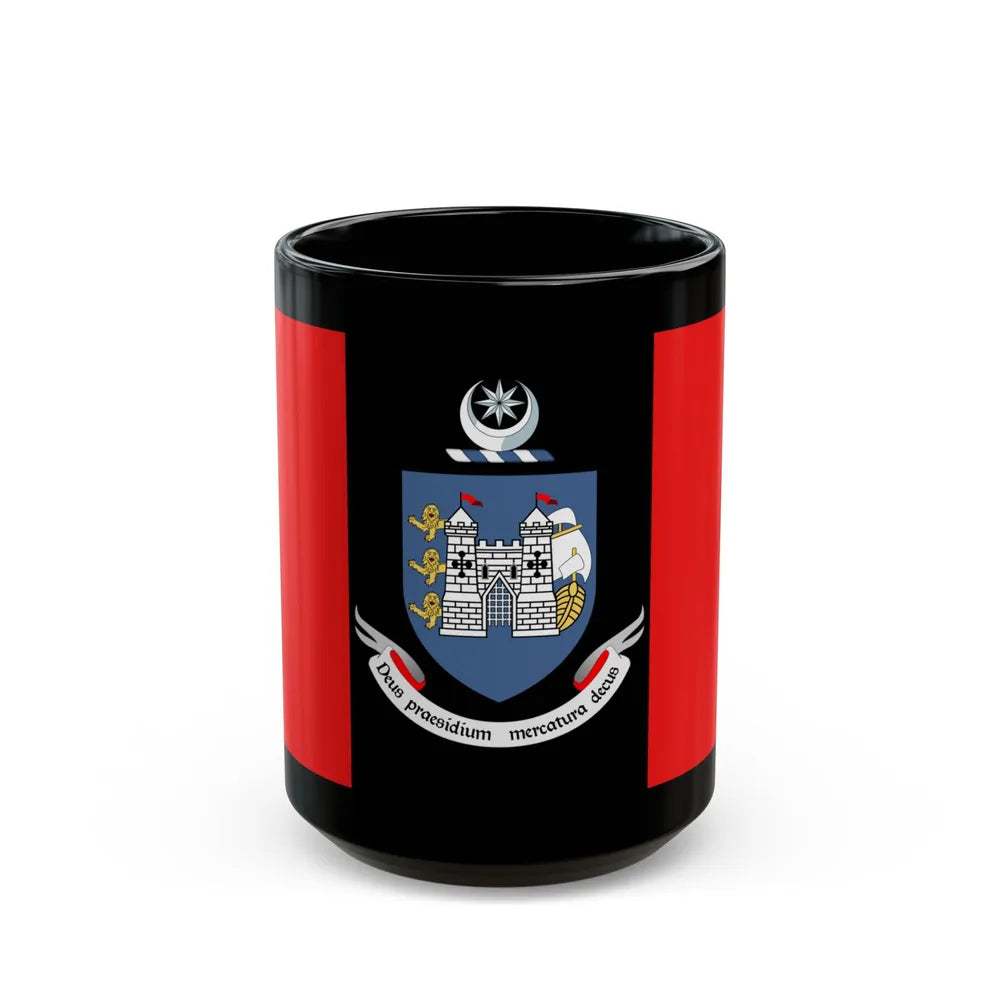 Flag of Drogheda Ireland - Black Coffee Mug-15oz-Go Mug Yourself