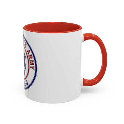 Retired Service Identification Badge 2 (U.S. Army) Accent Coffee Mug