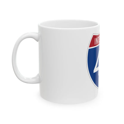 Interstate 43 (U.S. Highways) White Coffee Mug