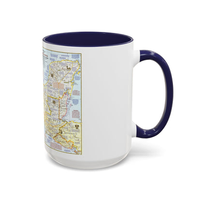 Central America - Archeological Map 1 (1968) (Map) Accent Coffee Mug