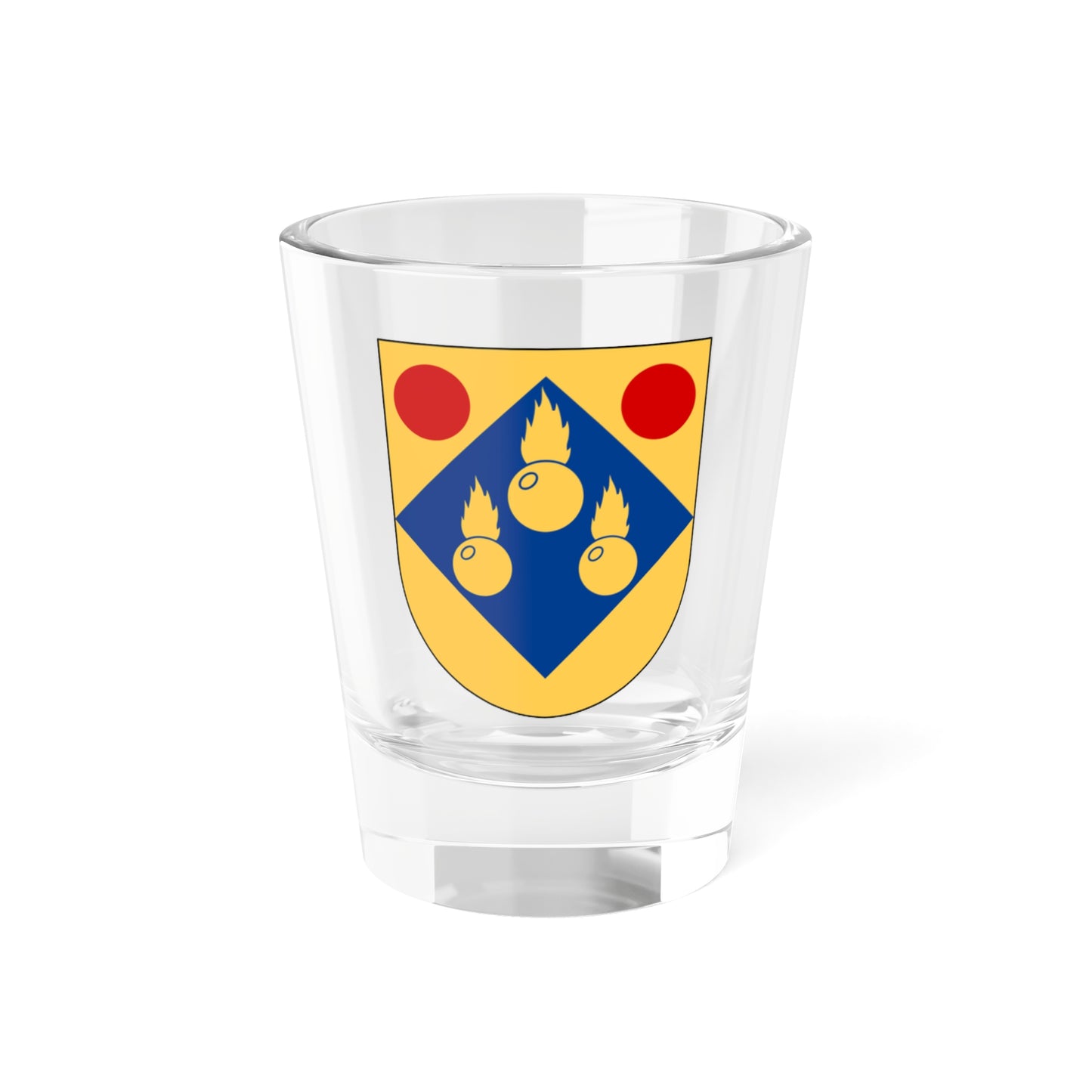 Kärna församling vapen (Sweden) (Coat of Arms) Shot Glass 1.5oz