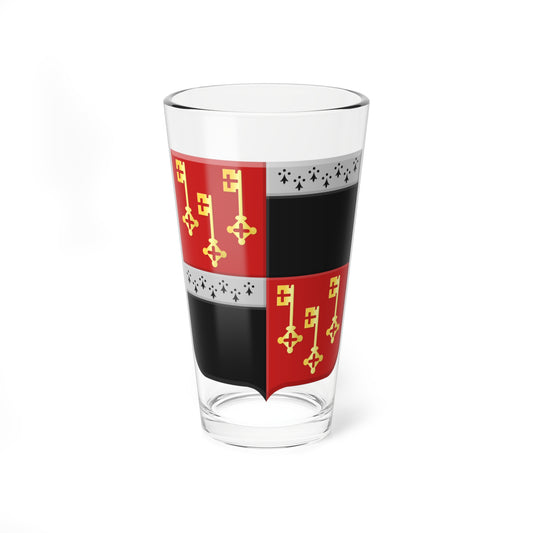 Destelbergen wapen (Belgium) (Coat of Arms) Pint Glass 16oz